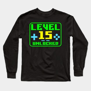 Level 15 Unlocked Long Sleeve T-Shirt